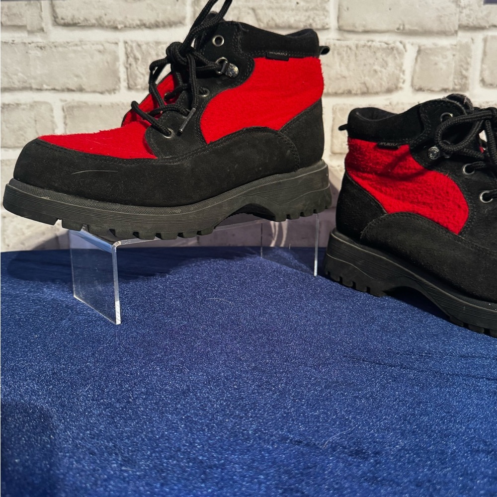 🔥 Polar Red & Black Hiking/Combat Boots – Size 9🔥 - Picture 6 of 11